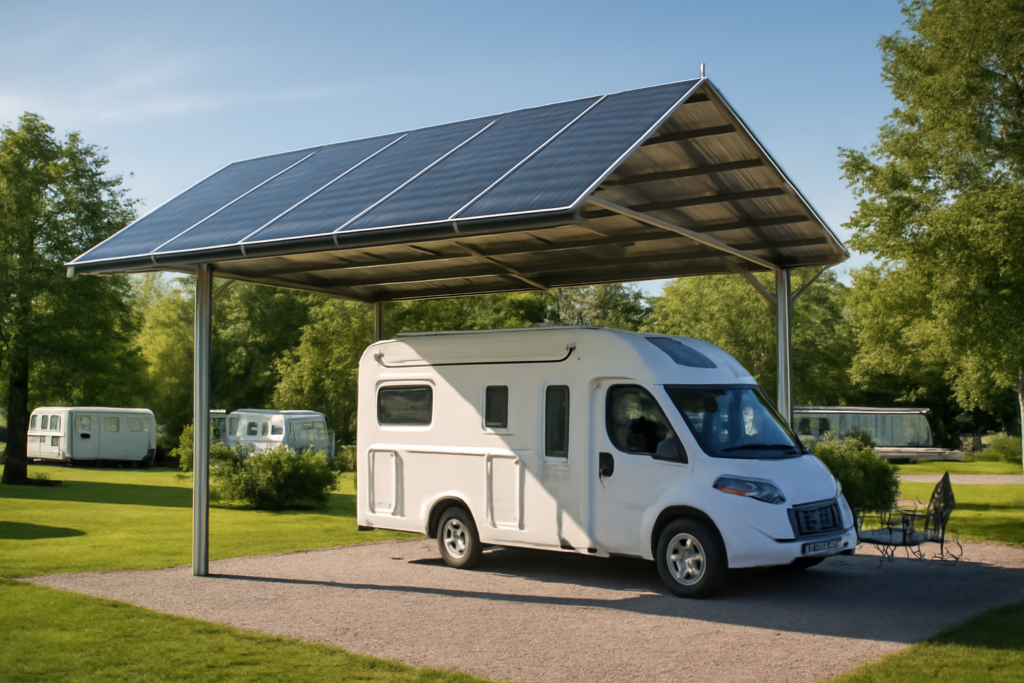 Solar Carport für Campingplätze